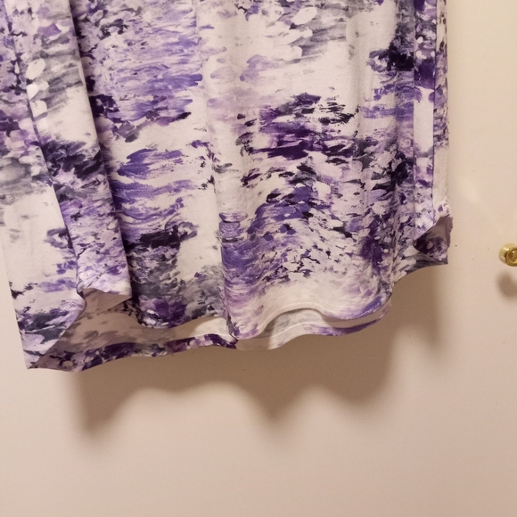 Nally & Millie purple watercolor sleeveless tank Dress size S NWT  /B19 - Picture 7 of 9